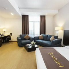Отель Solutel Hotel Кыргызстан, Бишкек - 1 отзыв об отеле, цены и фото номеров - забронировать отель Solutel Hotel онлайн комната для гостей фото 3