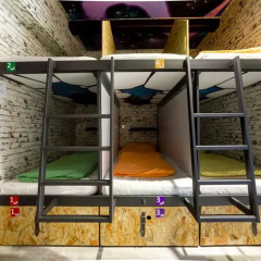 Chillout Hostel Zagreb Кровать в общем номере с двухъярусными кроватями фото 26