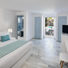 Отель Santorini Kastelli Resort 5* Улучшенный номер с различными типами кроватей фото 13