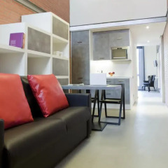 Апартаменты Barcelona Apartment Republica Студия Делюкс с различными типами кроватей фото 3