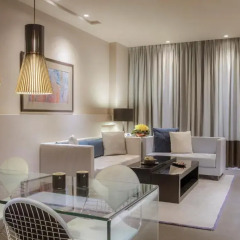 Отель The Boulevard Arjaan by Rotana 5* Студия с различными типами кроватей фото 4