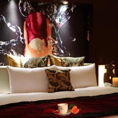Отель Amain Boutique Motel Danshui 3* Стандартный номер с различными типами кроватей фото 19