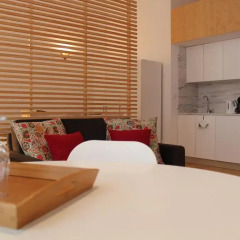 Отель Porto Ribeira Flat Апартаменты с разными типами кроватей фото 7