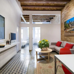 Отель Happy People Plaza Espana Apartments Испания, Барселона - отзывы, цены и фото номеров - забронировать отель Happy People Plaza Espana Apartments онлайн комната для гостей фото 3
