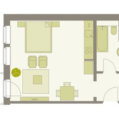 Отель Aparthotel am Zwinger 3* Апартаменты с различными типами кроватей фото 2