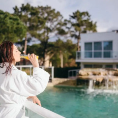 Отель Obidos Lagoon Wellness Retreat 4* Апартаменты разные типы кроватей фото 30