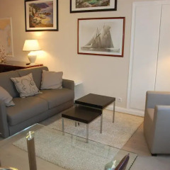 Апартаменты Alpazur: Lovely Apartment with Sea View комната для гостей фото 2