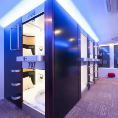Spa & Capsule Hotel GrandPark-Inn Yokohama 2* Капсула в женском общем номере фото 6