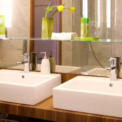 Отель Derag Livinghotel Düsseldorf Германия, Дюссельдорф - отзывы, цены и фото номеров - забронировать отель Derag Livinghotel Düsseldorf онлайн ванная фото 2