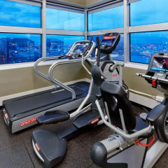 Отель Millennium Hilton New York One UN Plaza США, Нью-Йорк - 1 отзыв об отеле, цены и фото номеров - забронировать отель Millennium Hilton New York One UN Plaza онлайн фитнесс-зал фото 3