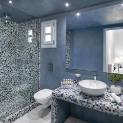 Отель Santorini Kastelli Resort 5* Улучшенный номер с различными типами кроватей фото 11