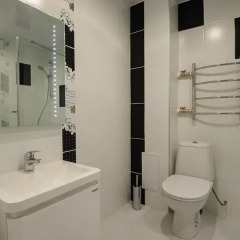 Отель Apartament "Berloga 55" on Zhukova Омск ванная