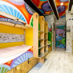 Chillout Hostel Zagreb Кровать в общем номере с двухъярусными кроватями фото 35