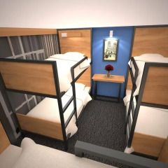GA Hostel Кровать в общем номере с двухъярусной кроватью
