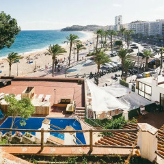 Отель Villa Sa Caleta Испания, Льорет-де-Мар - отзывы, цены и фото номеров - забронировать отель Villa Sa Caleta онлайн пляж