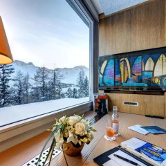 Tschuggen Grand Hotel Arosa 5* Стандартный номер с различными типами кроватей