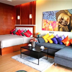 Апартаменты Sea & Sky Karon 2 bedrooms Apartment Sea View комната для гостей фото 5