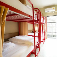 D Hostel Bangkok Кровать в общем номере фото 14