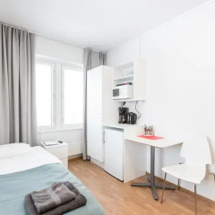 Отель Forenom Aparthotel Helsinki Herttoniemi Стандартный номер с различными типами кроватей фото 22