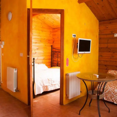 Отель Fuente del Lobo Bungalows - Adults Only 3* Улучшенное бунгало с различными типами кроватей фото 4
