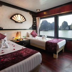 Отель Halong Aclass Legend Cruise 3* Номер Делюкс с различными типами кроватей фото 4