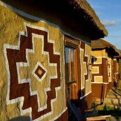 Отель Addo Palace Bush Huts Шале с различными типами кроватей фото 9