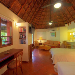 Отель Riviera Maya Suites Бунгало с различными типами кроватей фото 23