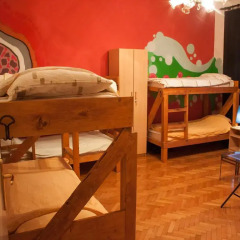Hostel 4 Rooms Кровать в общем номере с двухъярусной кроватью фото 4