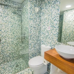 Отель Alva Hotel Apartments Кипр, Протарас - 3 отзыва об отеле, цены и фото номеров - забронировать отель Alva Hotel Apartments онлайн ванная