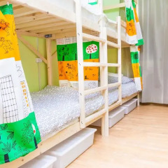 Гостиница Hostels Rus Golovinskiy Кровать в общем номере с двухъярусной кроватью фото 11