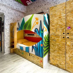 Chillout Hostel Zagreb Кровать в общем номере с двухъярусными кроватями фото 37