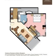 Отель Chatrium Residence Sathon Bangkok 4* Люкс повышенной комфортности с различными типами кроватей фото 23