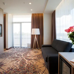 Hotel Lielupe by SemaraH 4* Улучшенный номер двуспальная кровать фото 3