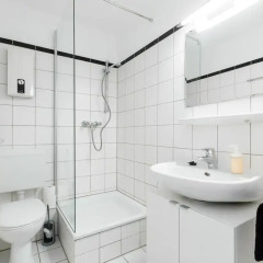 Отель Centerapartments Am Wehrhahn Германия, Дюссельдорф - отзывы, цены и фото номеров - забронировать отель Centerapartments Am Wehrhahn онлайн ванная
