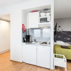 Отель Forenom Aparthotel Helsinki Herttoniemi Стандартный номер с различными типами кроватей фото 24