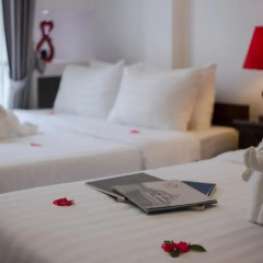 Hanoi 3B Hotel 2* Стандартный семейный номер с двуспальной кроватью фото 3