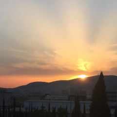 Апартаменты Sunsetia Apartment балкон