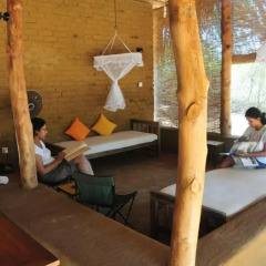 Отель Back of Beyond - Safari Lodge Yala 3* Бунгало с различными типами кроватей фото 13