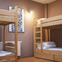Hostel Flamingo Кровать в общем номере с двухъярусной кроватью фото 7