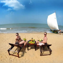 Отель Golden Star Beach Hotel Шри-Ланка, Негомбо - отзывы, цены и фото номеров - забронировать отель Golden Star Beach Hotel онлайн приотельная территория