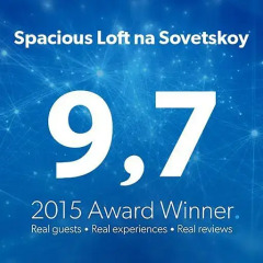 Гостиница Spacious Loft na Sovetskoy Апартаменты разные типы кроватей фото 42