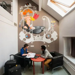 Jacques Brel Youth Hostel Кровать в общем номере фото 7