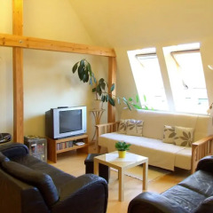 Апартаменты Sunlit Loft Apartment Riga комната для гостей фото 2