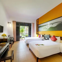 Отель Hoi An Beach Resort 4* Улучшенный номер с различными типами кроватей фото 5