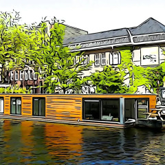 Апартаменты Private studio on houseboat in the centre! бассейн