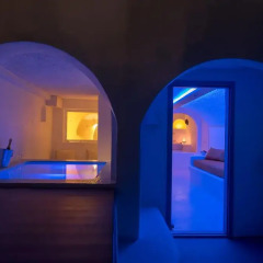 Отель Abyssanto Suites & Spa 4* Улучшенные апартаменты с различными типами кроватей фото 13