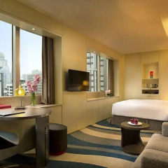 Отель Sofitel Shanghai Hyland 4* Улучшенный номер с различными типами кроватей фото 4