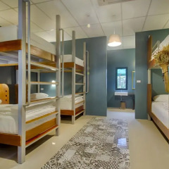 Hom Hostel & Cooking Club Кровать в общем номере фото 10
