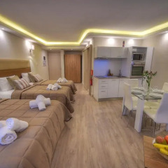 Апартаменты Onyx Suites & Apartments Семейная студия с двуспальной кроватью фото 9
