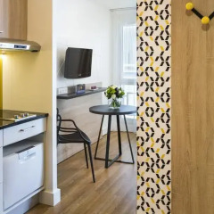 Отель Citadines Tour Eiffel Paris 4* Студия с различными типами кроватей фото 11